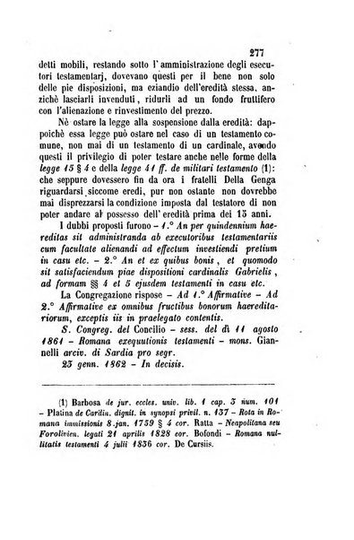 Giornale del Foro in cui si raccolgono le più importanti regiudicate dei supremi tribunali di Roma e dello Stato pontificio in materia civile