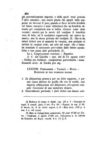 Giornale del Foro in cui si raccolgono le più importanti regiudicate dei supremi tribunali di Roma e dello Stato pontificio in materia civile