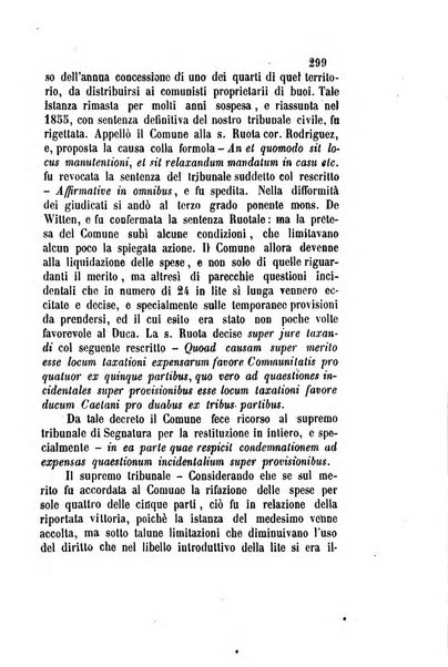 Giornale del Foro in cui si raccolgono le più importanti regiudicate dei supremi tribunali di Roma e dello Stato pontificio in materia civile