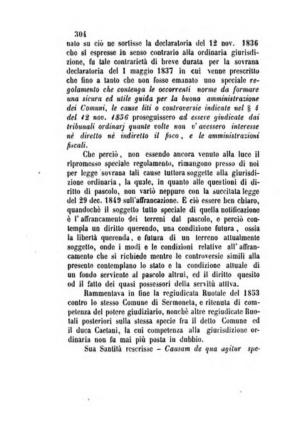 Giornale del Foro in cui si raccolgono le più importanti regiudicate dei supremi tribunali di Roma e dello Stato pontificio in materia civile