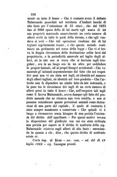 Giornale del Foro in cui si raccolgono le più importanti regiudicate dei supremi tribunali di Roma e dello Stato pontificio in materia civile