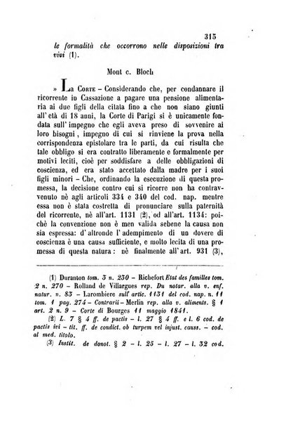 Giornale del Foro in cui si raccolgono le più importanti regiudicate dei supremi tribunali di Roma e dello Stato pontificio in materia civile