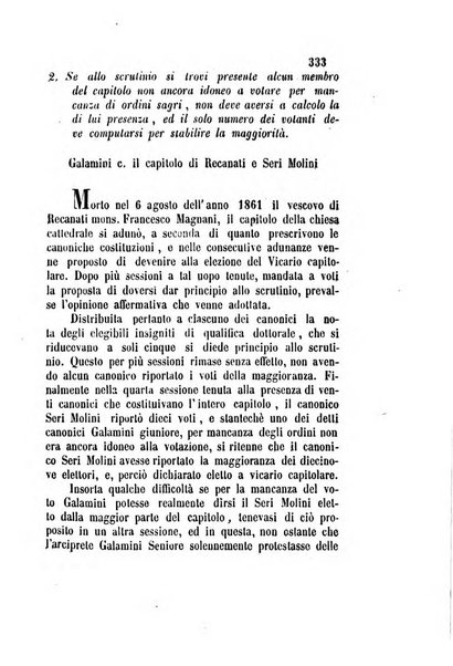 Giornale del Foro in cui si raccolgono le più importanti regiudicate dei supremi tribunali di Roma e dello Stato pontificio in materia civile