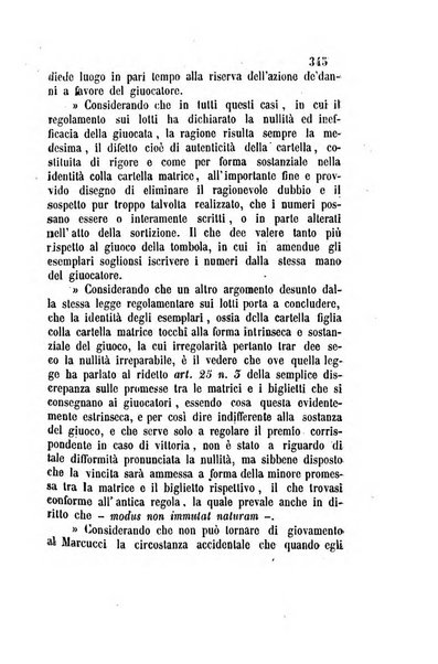 Giornale del Foro in cui si raccolgono le più importanti regiudicate dei supremi tribunali di Roma e dello Stato pontificio in materia civile