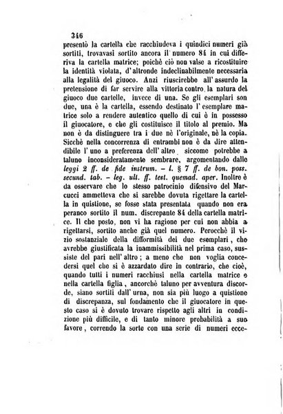 Giornale del Foro in cui si raccolgono le più importanti regiudicate dei supremi tribunali di Roma e dello Stato pontificio in materia civile