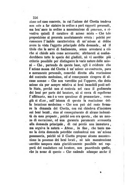 Giornale del Foro in cui si raccolgono le più importanti regiudicate dei supremi tribunali di Roma e dello Stato pontificio in materia civile