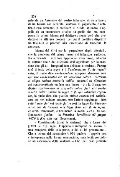 Giornale del Foro in cui si raccolgono le più importanti regiudicate dei supremi tribunali di Roma e dello Stato pontificio in materia civile