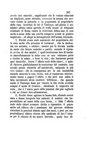 Giornale del Foro in cui si raccolgono le più importanti regiudicate dei supremi tribunali di Roma e dello Stato pontificio in materia civile