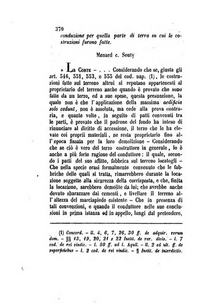 Giornale del Foro in cui si raccolgono le più importanti regiudicate dei supremi tribunali di Roma e dello Stato pontificio in materia civile