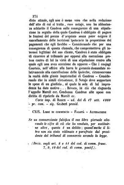 Giornale del Foro in cui si raccolgono le più importanti regiudicate dei supremi tribunali di Roma e dello Stato pontificio in materia civile