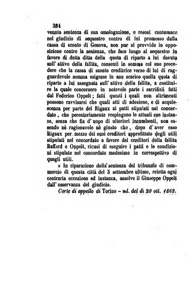 Giornale del Foro in cui si raccolgono le più importanti regiudicate dei supremi tribunali di Roma e dello Stato pontificio in materia civile