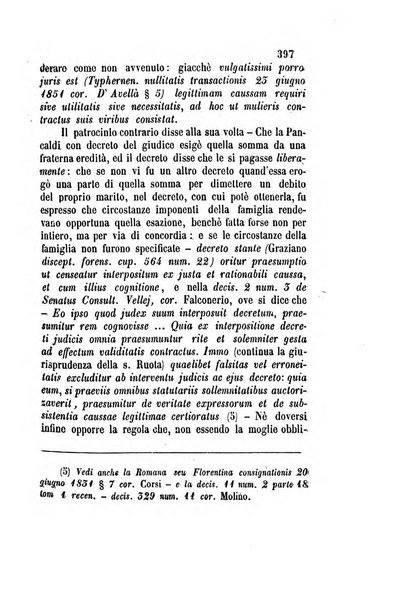 Giornale del Foro in cui si raccolgono le più importanti regiudicate dei supremi tribunali di Roma e dello Stato pontificio in materia civile