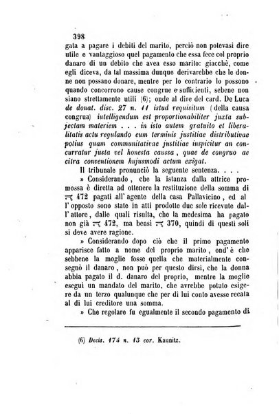 Giornale del Foro in cui si raccolgono le più importanti regiudicate dei supremi tribunali di Roma e dello Stato pontificio in materia civile