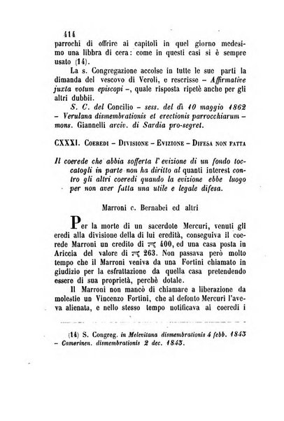 Giornale del Foro in cui si raccolgono le più importanti regiudicate dei supremi tribunali di Roma e dello Stato pontificio in materia civile