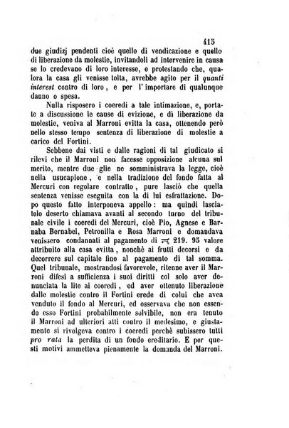 Giornale del Foro in cui si raccolgono le più importanti regiudicate dei supremi tribunali di Roma e dello Stato pontificio in materia civile