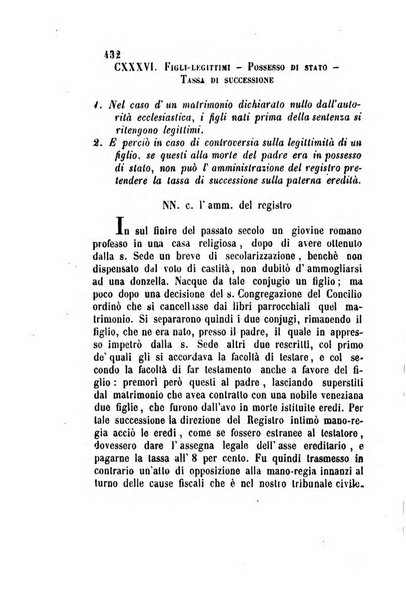 Giornale del Foro in cui si raccolgono le più importanti regiudicate dei supremi tribunali di Roma e dello Stato pontificio in materia civile