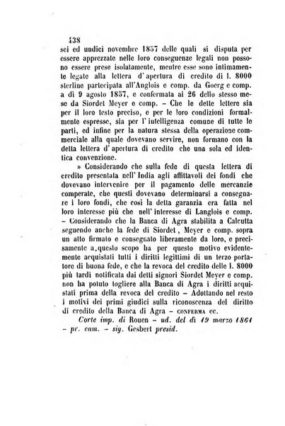 Giornale del Foro in cui si raccolgono le più importanti regiudicate dei supremi tribunali di Roma e dello Stato pontificio in materia civile