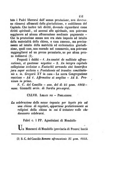 Giornale del Foro in cui si raccolgono le più importanti regiudicate dei supremi tribunali di Roma e dello Stato pontificio in materia civile