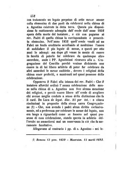 Giornale del Foro in cui si raccolgono le più importanti regiudicate dei supremi tribunali di Roma e dello Stato pontificio in materia civile