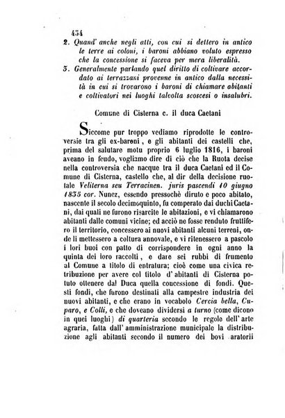 Giornale del Foro in cui si raccolgono le più importanti regiudicate dei supremi tribunali di Roma e dello Stato pontificio in materia civile