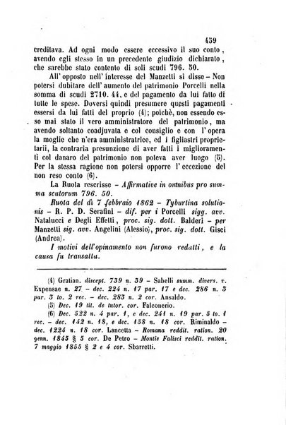 Giornale del Foro in cui si raccolgono le più importanti regiudicate dei supremi tribunali di Roma e dello Stato pontificio in materia civile