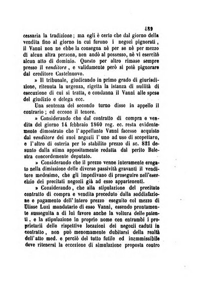 Giornale del Foro in cui si raccolgono le più importanti regiudicate dei supremi tribunali di Roma e dello Stato pontificio in materia civile