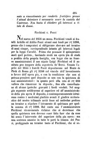 Giornale del Foro in cui si raccolgono le più importanti regiudicate dei supremi tribunali di Roma e dello Stato pontificio in materia civile