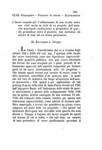 Giornale del Foro in cui si raccolgono le più importanti regiudicate dei supremi tribunali di Roma e dello Stato pontificio in materia civile