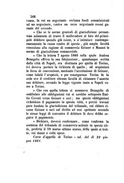 Giornale del Foro in cui si raccolgono le più importanti regiudicate dei supremi tribunali di Roma e dello Stato pontificio in materia civile