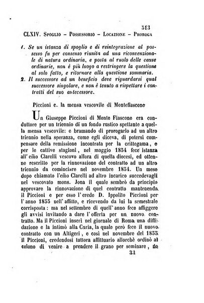 Giornale del Foro in cui si raccolgono le più importanti regiudicate dei supremi tribunali di Roma e dello Stato pontificio in materia civile