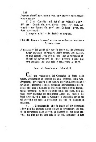 Giornale del Foro in cui si raccolgono le più importanti regiudicate dei supremi tribunali di Roma e dello Stato pontificio in materia civile