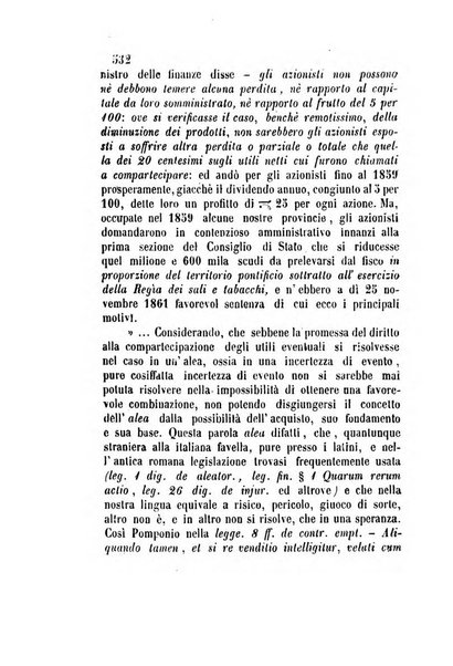 Giornale del Foro in cui si raccolgono le più importanti regiudicate dei supremi tribunali di Roma e dello Stato pontificio in materia civile