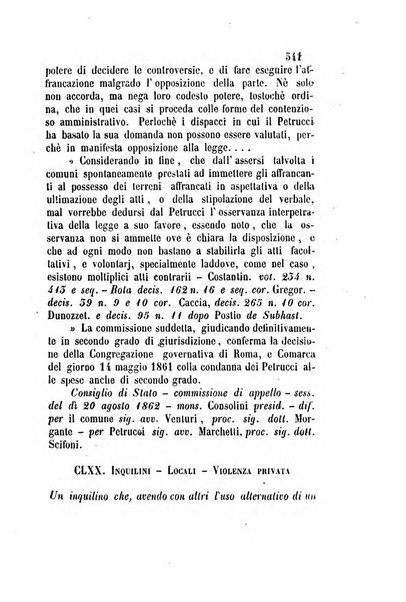 Giornale del Foro in cui si raccolgono le più importanti regiudicate dei supremi tribunali di Roma e dello Stato pontificio in materia civile