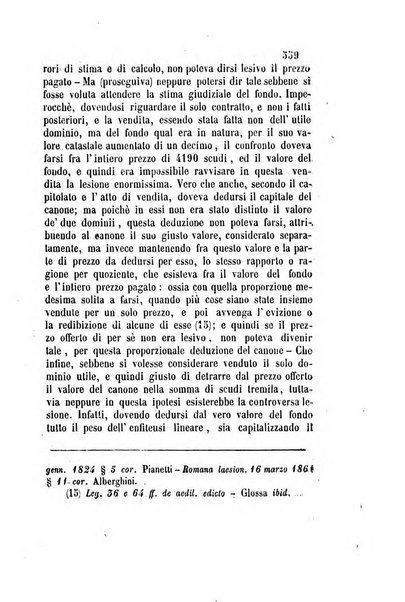 Giornale del Foro in cui si raccolgono le più importanti regiudicate dei supremi tribunali di Roma e dello Stato pontificio in materia civile