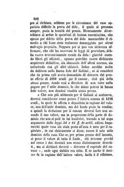 Giornale del Foro in cui si raccolgono le più importanti regiudicate dei supremi tribunali di Roma e dello Stato pontificio in materia civile