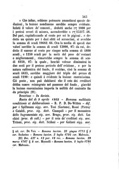 Giornale del Foro in cui si raccolgono le più importanti regiudicate dei supremi tribunali di Roma e dello Stato pontificio in materia civile