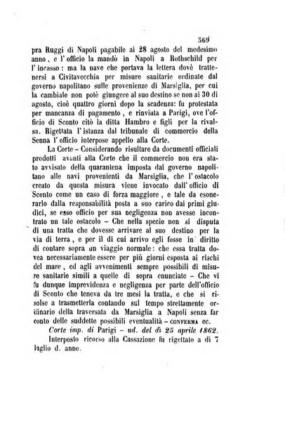 Giornale del Foro in cui si raccolgono le più importanti regiudicate dei supremi tribunali di Roma e dello Stato pontificio in materia civile