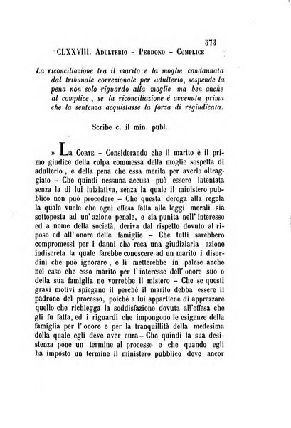 Giornale del Foro in cui si raccolgono le più importanti regiudicate dei supremi tribunali di Roma e dello Stato pontificio in materia civile