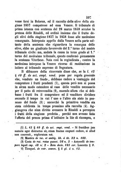 Giornale del Foro in cui si raccolgono le più importanti regiudicate dei supremi tribunali di Roma e dello Stato pontificio in materia civile