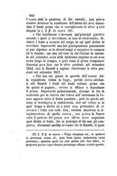 Giornale del Foro in cui si raccolgono le più importanti regiudicate dei supremi tribunali di Roma e dello Stato pontificio in materia civile