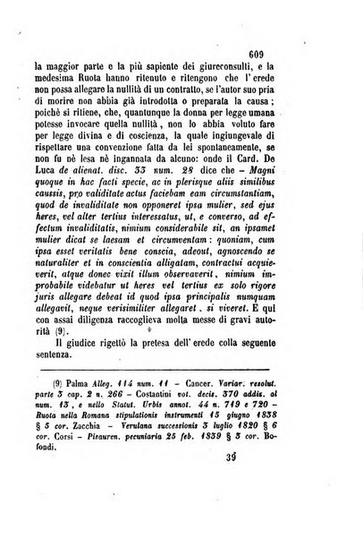 Giornale del Foro in cui si raccolgono le più importanti regiudicate dei supremi tribunali di Roma e dello Stato pontificio in materia civile