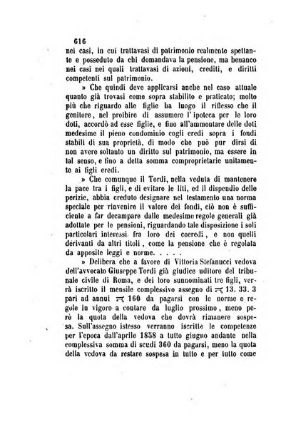 Giornale del Foro in cui si raccolgono le più importanti regiudicate dei supremi tribunali di Roma e dello Stato pontificio in materia civile