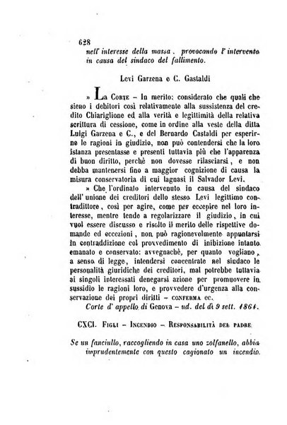 Giornale del Foro in cui si raccolgono le più importanti regiudicate dei supremi tribunali di Roma e dello Stato pontificio in materia civile