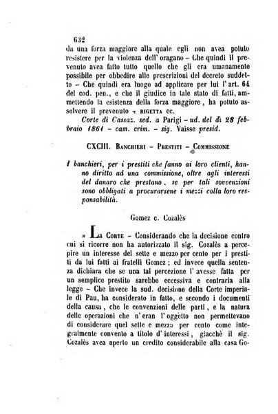 Giornale del Foro in cui si raccolgono le più importanti regiudicate dei supremi tribunali di Roma e dello Stato pontificio in materia civile