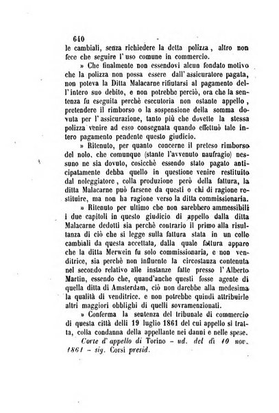 Giornale del Foro in cui si raccolgono le più importanti regiudicate dei supremi tribunali di Roma e dello Stato pontificio in materia civile