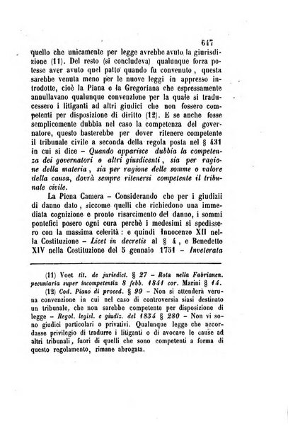 Giornale del Foro in cui si raccolgono le più importanti regiudicate dei supremi tribunali di Roma e dello Stato pontificio in materia civile