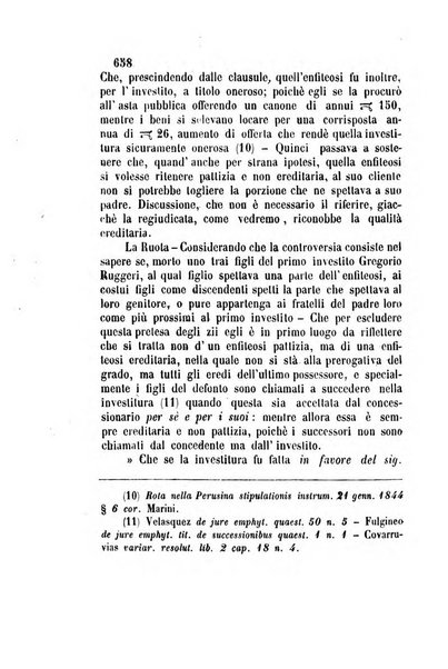 Giornale del Foro in cui si raccolgono le più importanti regiudicate dei supremi tribunali di Roma e dello Stato pontificio in materia civile