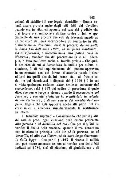 Giornale del Foro in cui si raccolgono le più importanti regiudicate dei supremi tribunali di Roma e dello Stato pontificio in materia civile