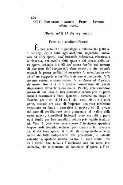 Giornale del Foro in cui si raccolgono le più importanti regiudicate dei supremi tribunali di Roma e dello Stato pontificio in materia civile