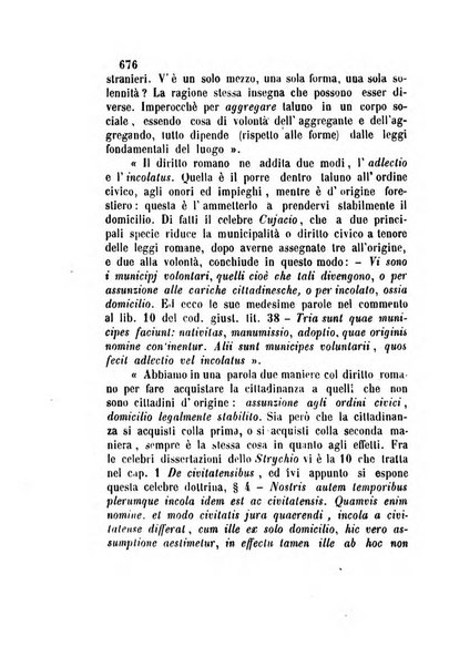 Giornale del Foro in cui si raccolgono le più importanti regiudicate dei supremi tribunali di Roma e dello Stato pontificio in materia civile